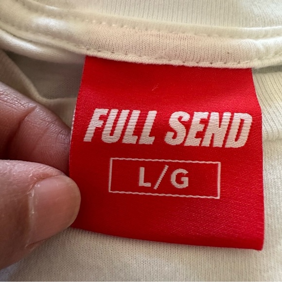 Fullsend White Short Sleeve Crew Neck Tee - Picture 3 of 5